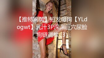 【推特网黄】短发母狗【YLdogwt】乳汁3P深渊巨穴尿脸狗链调教 (3)